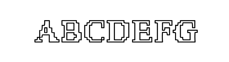 X51 Outline  Free Fonts Download