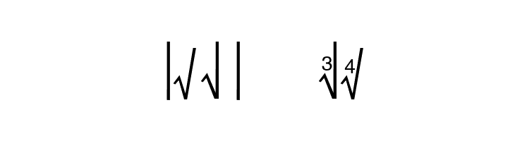 The Radical Sign  Free Fonts Download