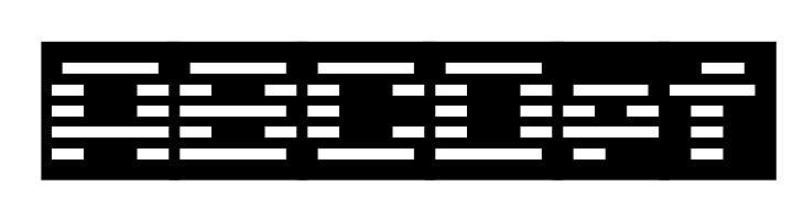 D3 DigiBitMapism type C wide  Free Fonts Download