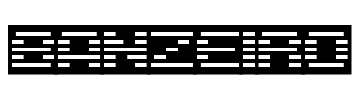 D3 DigiBitMapism type C wide  Free Fonts Download