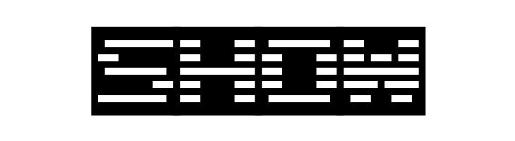 D3 DigiBitMapism type C wide  Free Fonts Download