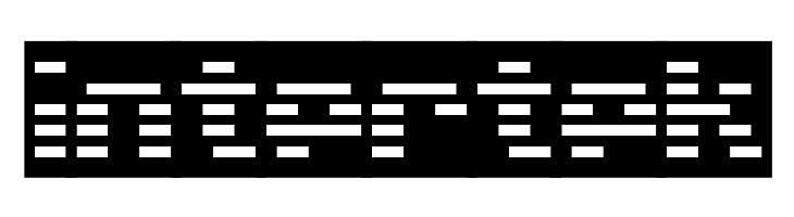 D3 DigiBitMapism type C wide  Free Fonts Download