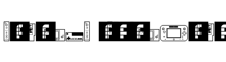 Nintendo Dingbats NBP Regular  Free Fonts Download
