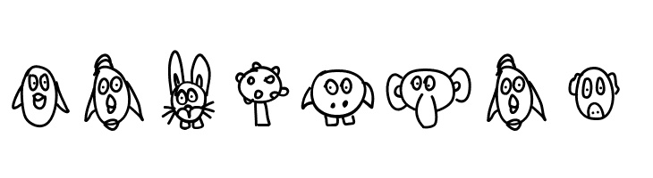 Aka-Acid-Animaux  Free Fonts Download