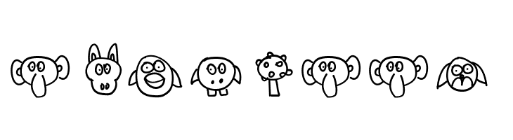 Aka-Acid-Animaux  Free Fonts Download