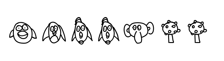 Aka-Acid-Animaux  Free Fonts Download