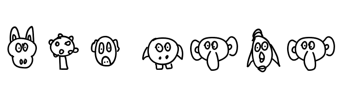 Aka-Acid-Animaux  Free Fonts Download