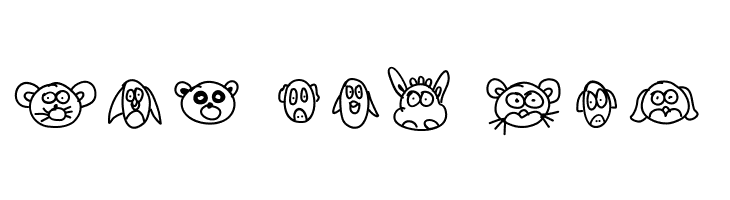 Aka-Acid-Animaux  Free Fonts Download