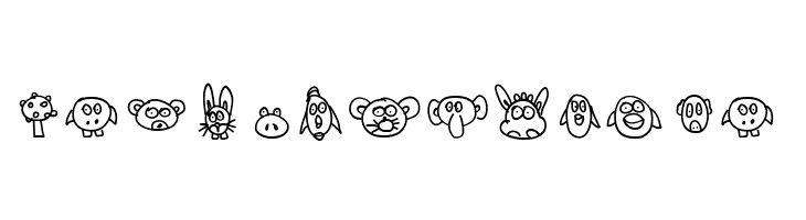 Aka-Acid-Animaux  Free Fonts Download