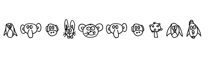 Aka-Acid-Animaux  Free Fonts Download