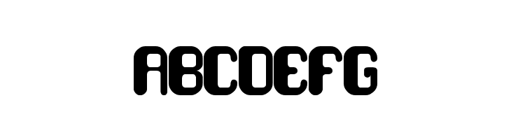 ABCDEFG friendly robot Font