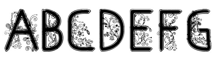 floral flower  Free Fonts Download