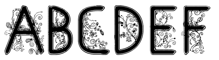 floral flower  Free Fonts Download