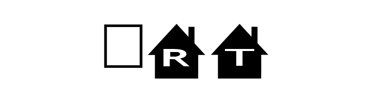AlphaShapes houses  Free Fonts Download