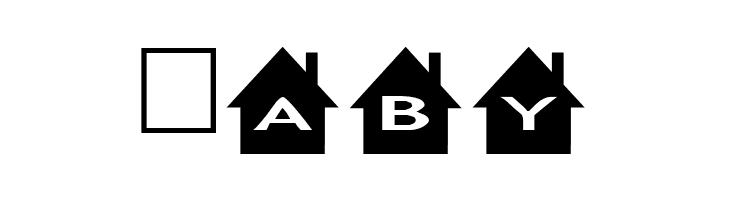 AlphaShapes houses  Free Fonts Download