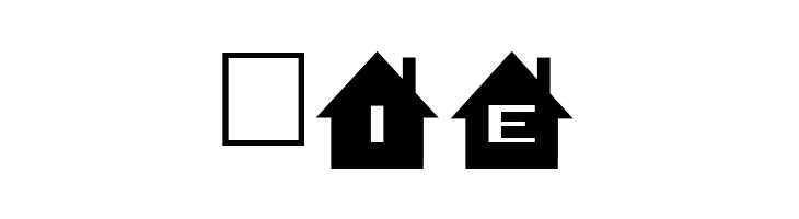 AlphaShapes houses  Free Fonts Download