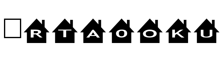 AlphaShapes houses  Free Fonts Download