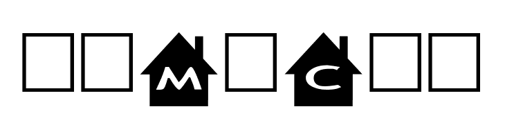 AlphaShapes houses  Free Fonts Download
