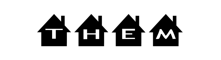 AlphaShapes houses  Free Fonts Download