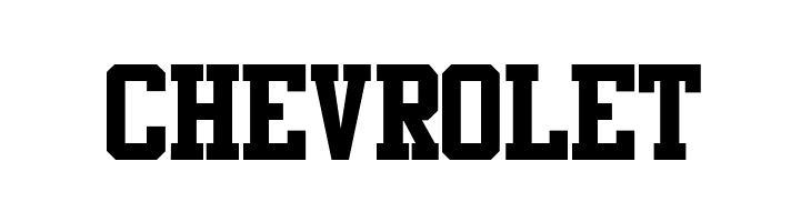 CHEVROLET Athletic Regular Font