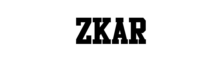 ZKAR Athletic Regular Font