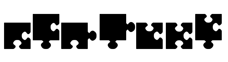 jigsaw pieces tfb  Free Fonts Download
