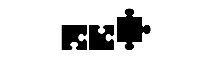 jigsaw pieces tfb  Free Fonts Download
