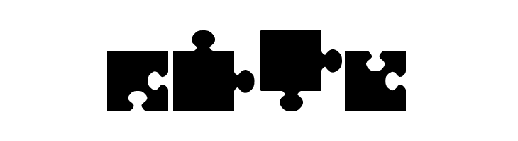 jigsaw pieces tfb  Free Fonts Download