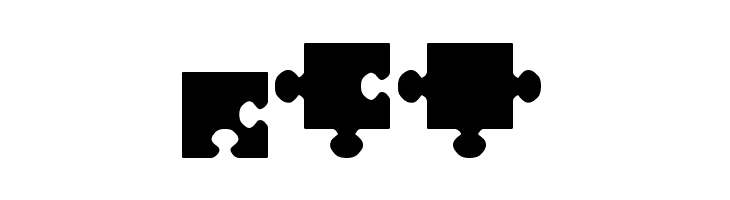 jigsaw pieces tfb  Free Fonts Download