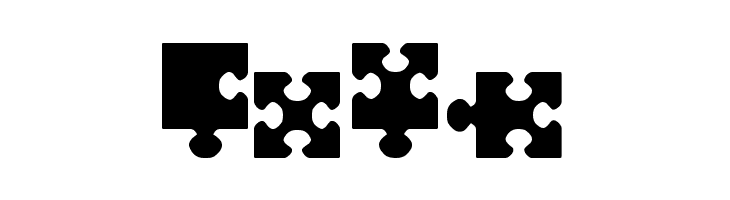 jigsaw pieces tfb  Free Fonts Download