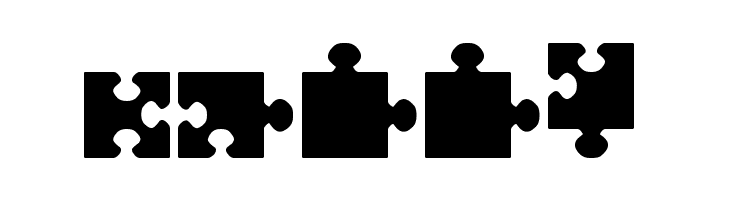 jigsaw pieces tfb  Free Fonts Download