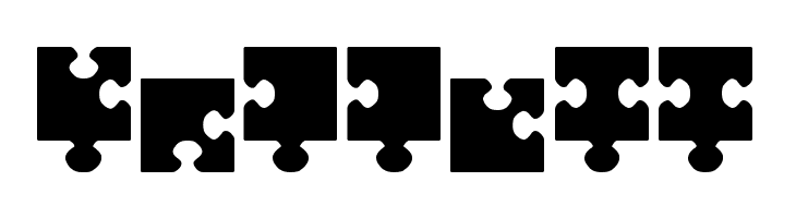 jigsaw pieces tfb  Free Fonts Download