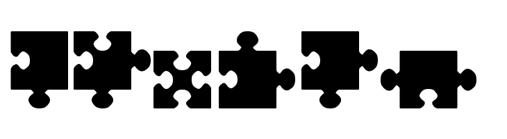 jigsaw pieces tfb  Free Fonts Download