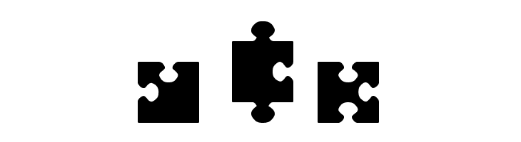 jigsaw pieces tfb  Free Fonts Download