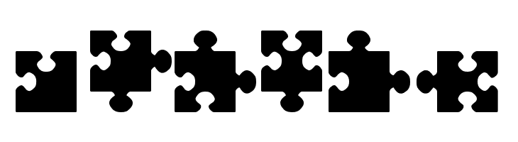 jigsaw pieces tfb  Free Fonts Download