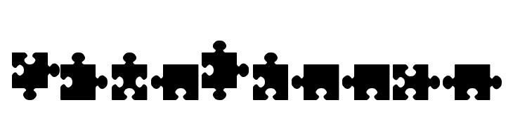jigsaw pieces tfb  Free Fonts Download