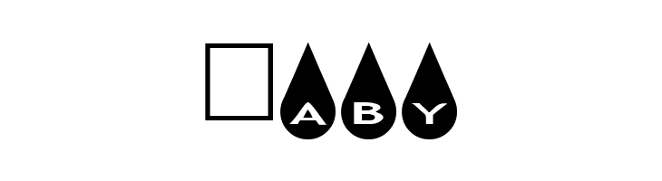 AlphaShapes raindrops  Free Fonts Download