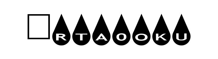 AlphaShapes raindrops  Free Fonts Download