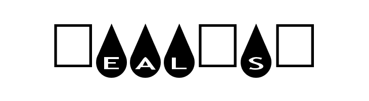 AlphaShapes raindrops  Free Fonts Download