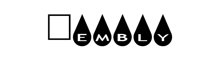 AlphaShapes raindrops  Free Fonts Download