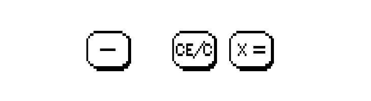 LisaCalc Paper 2X3Y  Free Fonts Download