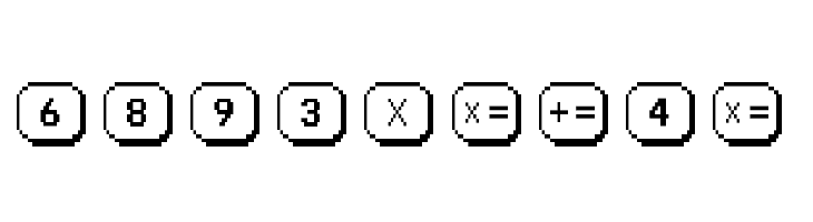 LisaCalc Paper 2X3Y  Free Fonts Download