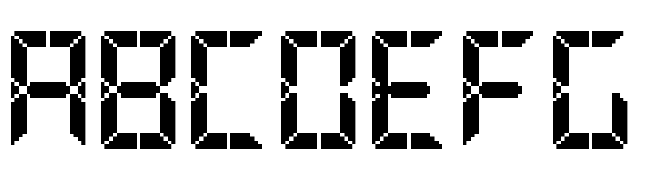 Advanced Pixel LCD-7  Free Fonts Download