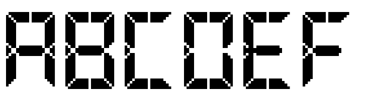 Advanced Pixel LCD-7  Free Fonts Download