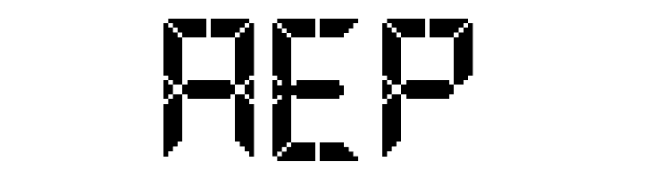 Advanced Pixel LCD-7  Free Fonts Download