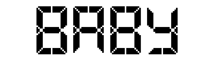 Advanced Pixel LCD-7  Free Fonts Download