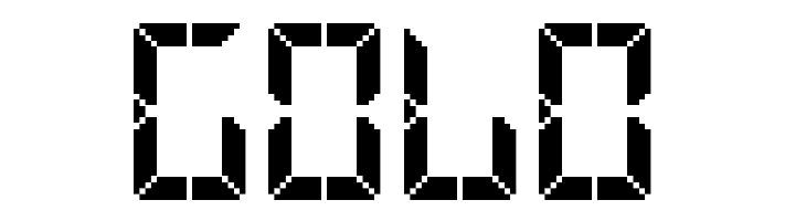 Advanced Pixel LCD-7  Free Fonts Download