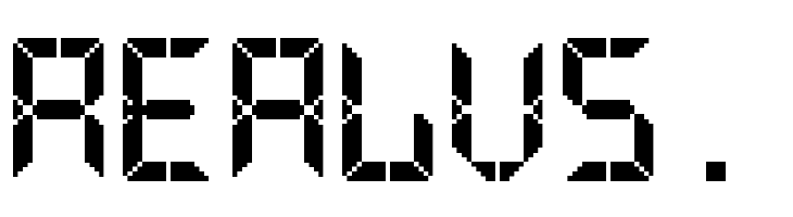 Advanced Pixel LCD-7  Free Fonts Download