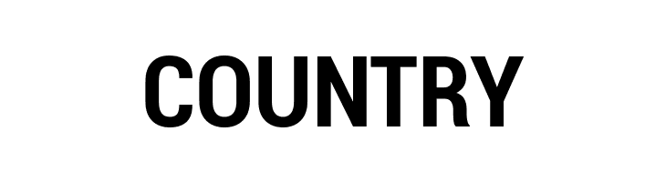 COUNTRY Roboto Bold Condensed Font