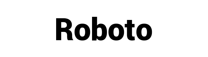 Roboto Roboto Black Font